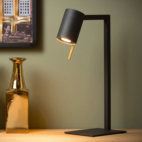 Lucide LESLEY - Desk lamp - 1xGU10 - Black - atmosphere 1